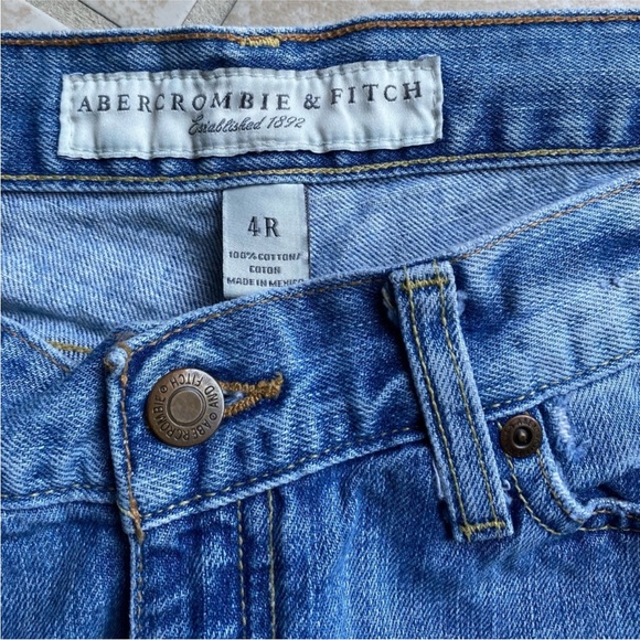 Y2K Abercrombie & Fitch Vintage Distressed Low Rise Erin Jeans 2000s 4R - Picture 4 of 12
